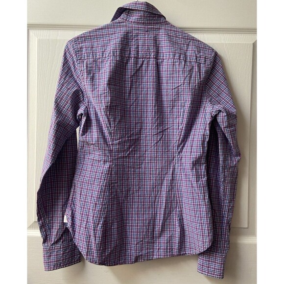 American Eagle Outfitters Long Sleeve Button Front Blouse Womens  Size 8 Purple - Picture 2 of 8